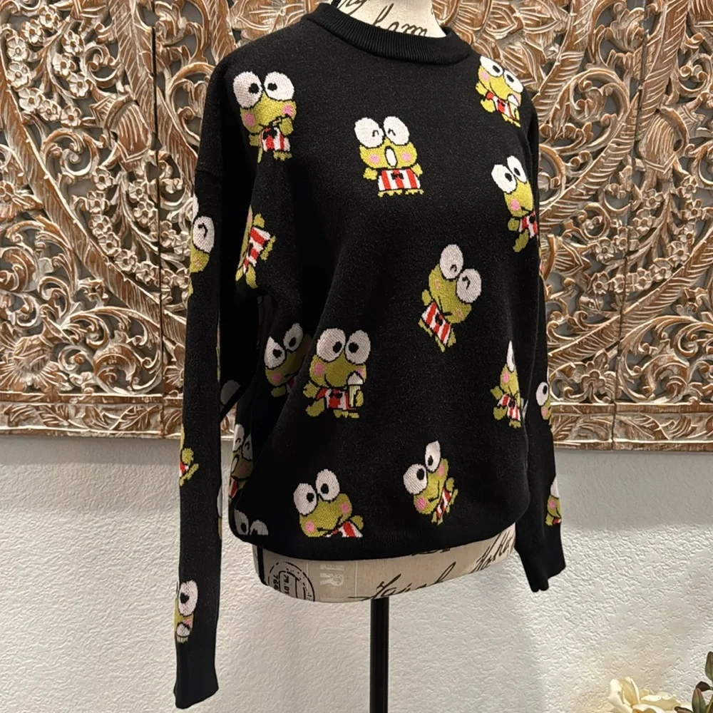 Hello Kitty & Friends + Forever 21 Keroppi Crewneck Sweater- size M - Picture 4 of 15